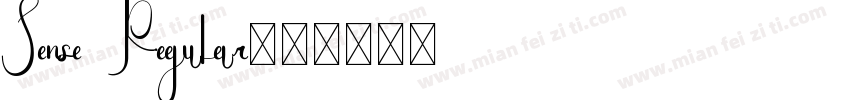 Sense Regular字体转换